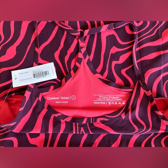 NWT Outdoor Voices The Exercise Dress 2.0 Poppy Swirl Small - Picture 5 of 9
